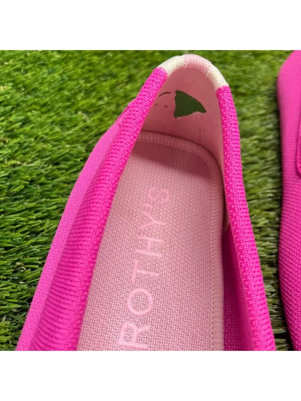 Rothy's The Driver Womens Size 8.5 Pink Casual Walking Slip-On Loafers Shoes